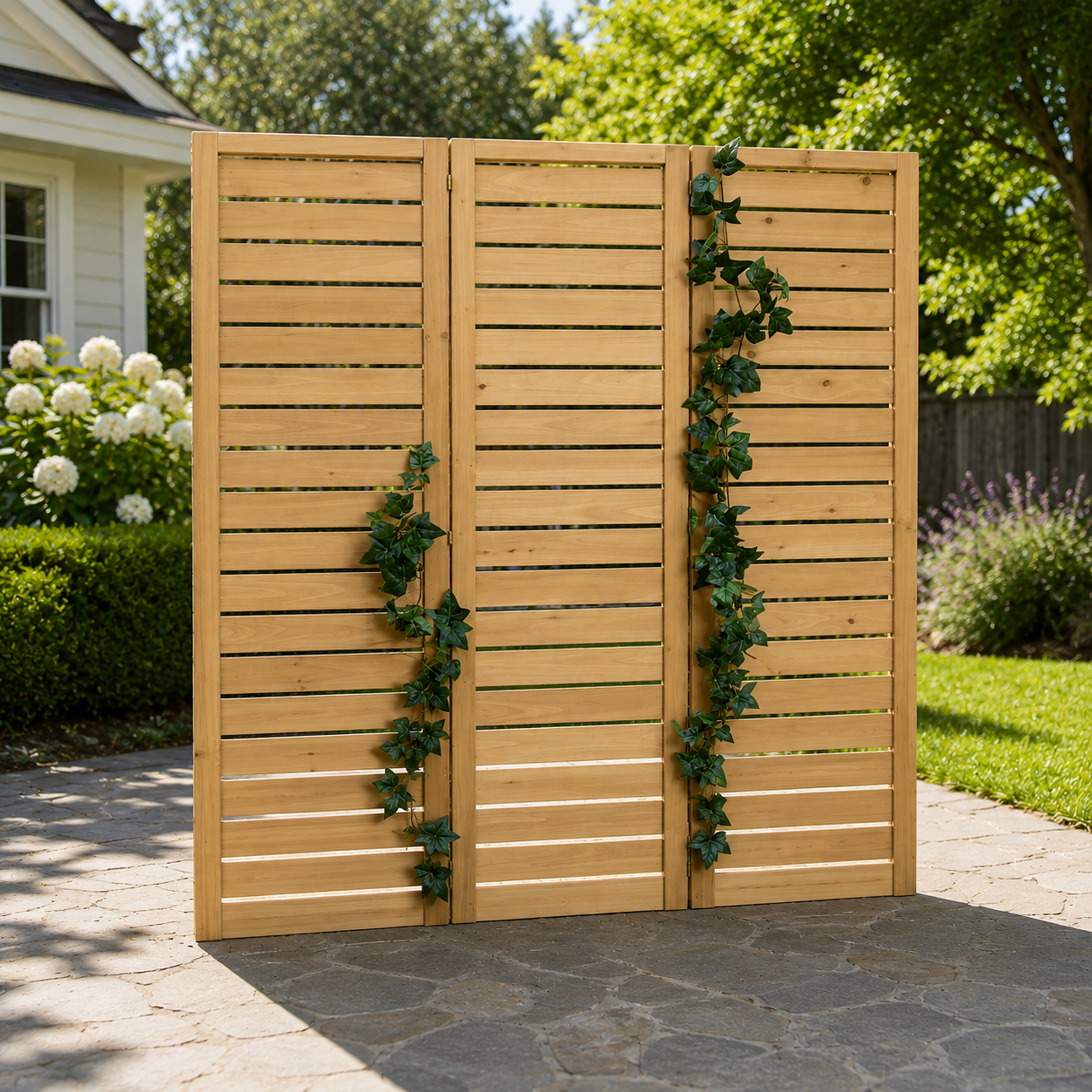 Freestanding Folding Privacy Screen